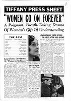 Women go on Forever pressbook